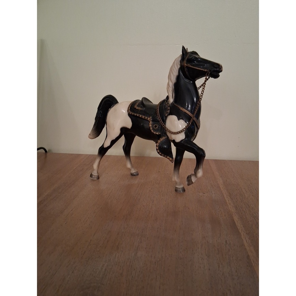 BREYER BLACK TOBIANO PINTO PRANCER GLOSSY FURY HORSE. Read
